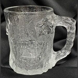 Vintage Flintstones glass Mug Made For McDonalds in France